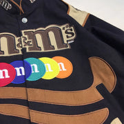 Embroidery M Letter Harajuku Baseball Jacket Coats Men Women Hip Hop Printed Couples Harajuku Patch Varsity Bomber Jackets M-3XL