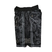 Basketball shorts Black Mamba Flowers Four pockets Sewing embroidery outdoor sport Beach pants Training 2024 New style