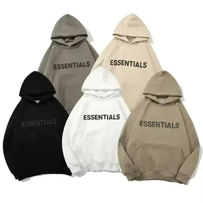 2025 Essentials Hoodie Letter Logo Sweatshirt High Quality Hip Hop Loose Unisex Extra Large Fashion Brand Pullover Hoodie