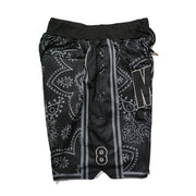 Basketball shorts Black Mamba Flowers Four pockets Sewing embroidery outdoor sport Beach pants Training 2024 New style